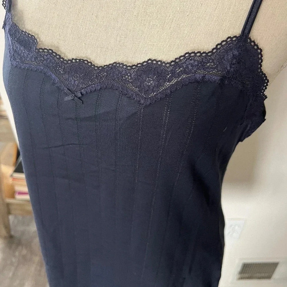 CALIDA Navy Tank with Lace Detail Adjustable Straps L - Picture 3 of 5